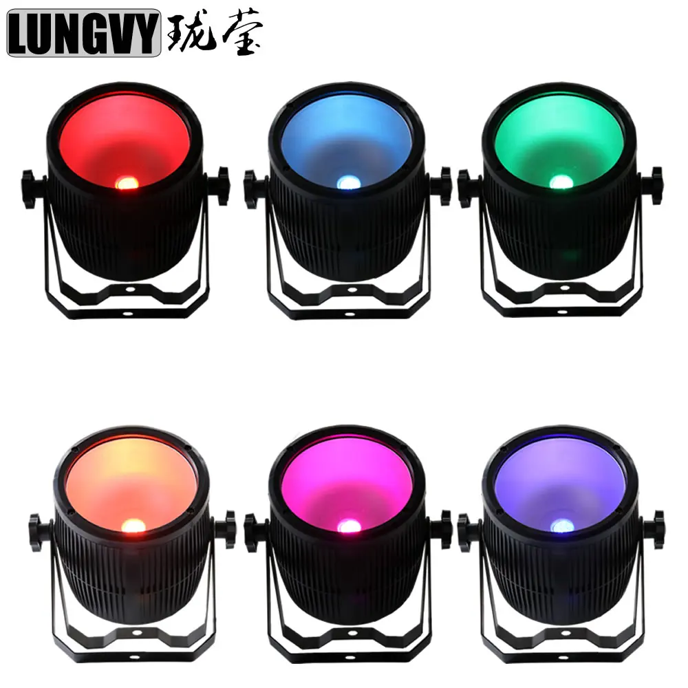 

Free Shipping 6pcs/lot RGB COB 1*60W LED Cob Par Light Led Professional Stage COB Par Light 60W DJ Light