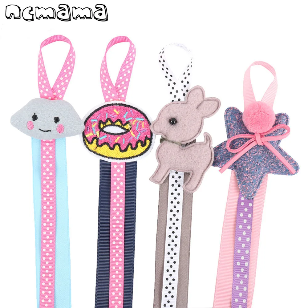 

60 CM Hairpins Storage Belt Dot Printed Ribbon Cloth With Cartoon Bowknot Handmade Hairbows Holder Boutique Clips Accessories