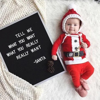 

Children Christmas Clothing Set Baby Boys and Girls Christmas Suit Cotton 4 Size Santa Claus Costumes Newborn Enfant Clothes