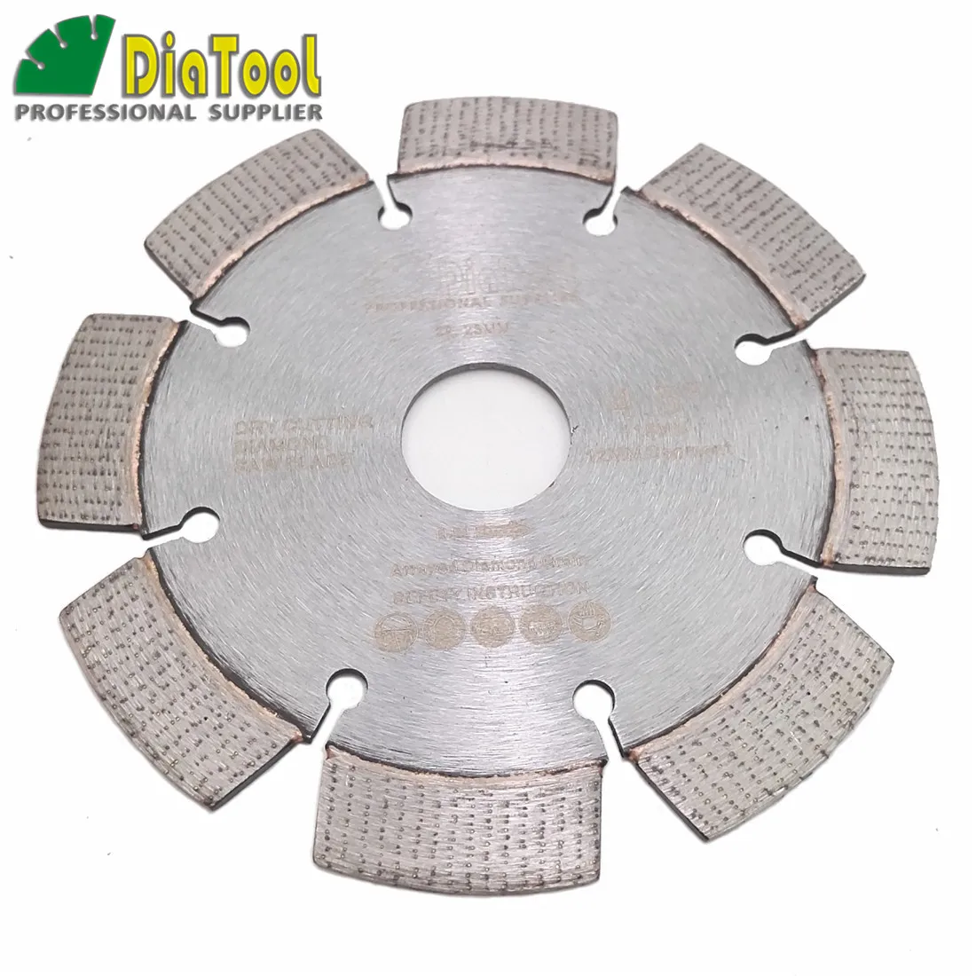 DIATOOL Laser Welded Professional Diamond Cutting Blades Arrayed Diamond Wheel Disc Bore 22.23MM  Diameter 4.5" 5" available