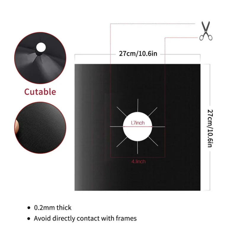 4/8 шт./партия многоразовые защитное покрытие для газовой плиты крышки вкладыш коврик для барбекю масло сшитого полиэтилена безопасное защитное Фольга Кухня Аксессуары для инструментов