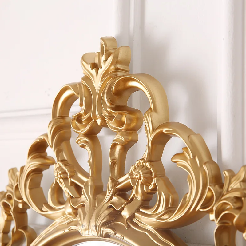 Espejo decorativo ovalado clásico europeo espejo de baño colgante de pared espejo de pared de baño colgante de pared de gran tamaño Espejo decorativo ovalado clásico europeo espejo de baño colgante de pared espejo de pared de baño colgante de pared de gran tamaño