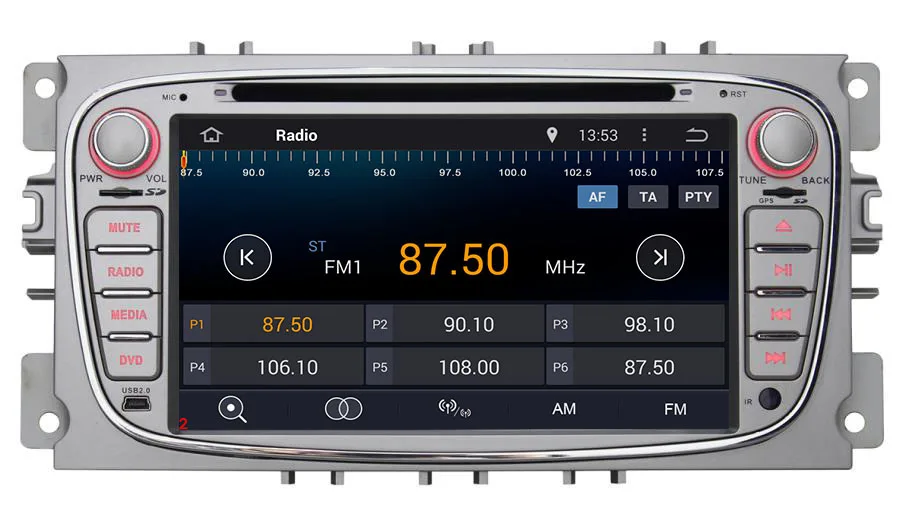 Perfect Quad 4 Core Android 5.1.1 Car DVD GPS For Ford Mondeo Focus 2 S-max 2008 2009 2010 2011 with Radio Navigation Bluetooth+camera 1