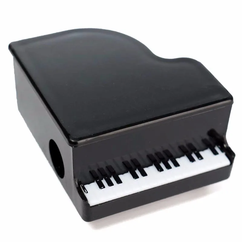 Creative Small Plastic Piano Shape Pencil Sharpeners Music Stationery Students Gifts For Kids Children School Office Supplies
