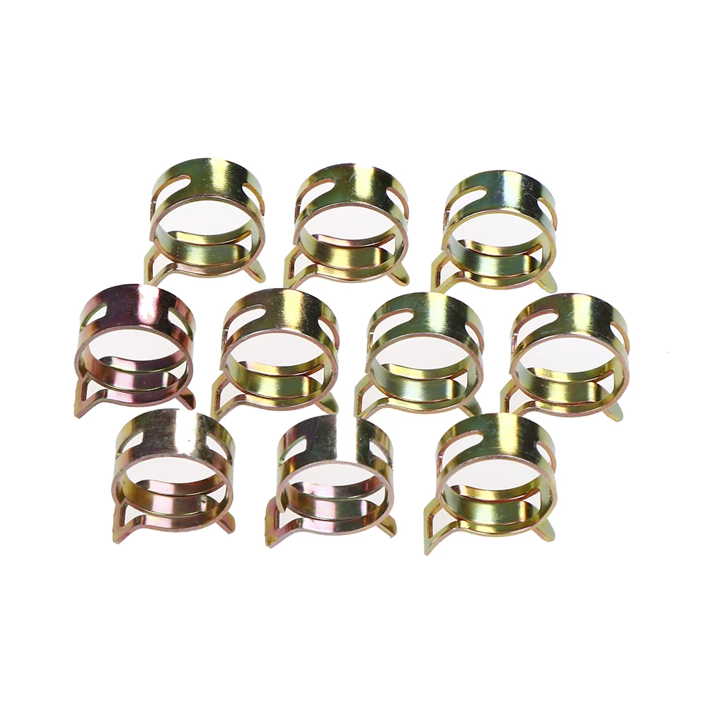 100Pcs 10Size 6 22mm Fuel Spring Clip Vacuum Silicon Hose Clamp Fuel