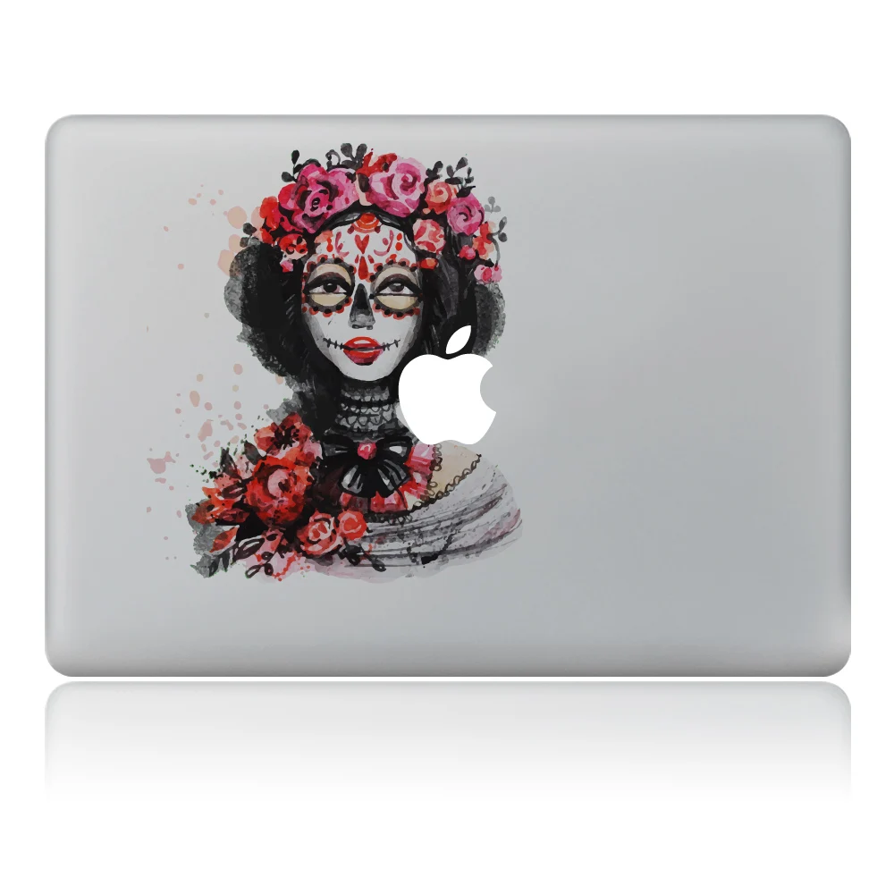 Роза Листья странная женщина Виниловая наклейка для ноутбука Стикеры для DIY MacBook Pro Air 11 13 15 дюймов ноутбук кожи