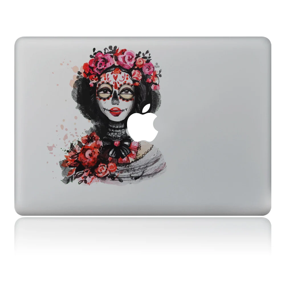 Виниловая наклейка для ноутбука с розовыми листьями strange woman сделай сам Macbook Pro Air 11