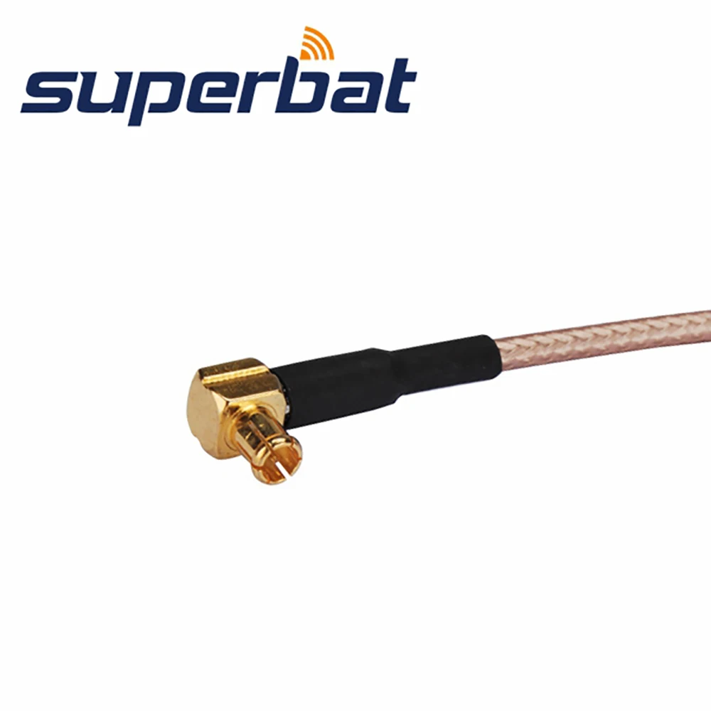 Supetbat 60cm BNC Male to MCX Plug Pigtail Cable Right Angle 75ohm RF Coaxial Connector RG179 for Electronic Components Market