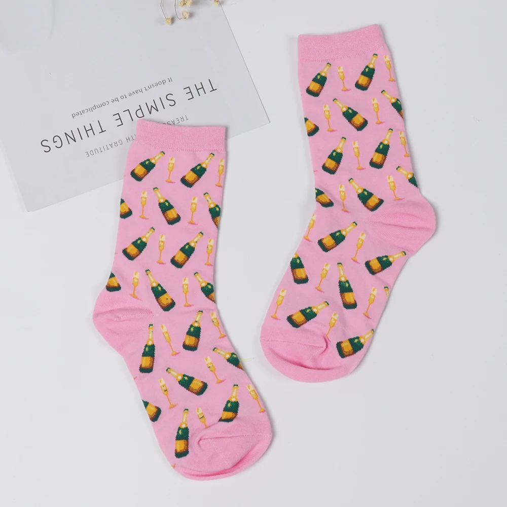 1Pair Creative Multicolor Women's Cotton Winter Socks Cartoon Animal Socks Unisex Harajuku Warm Breathable Casual Funny Socks