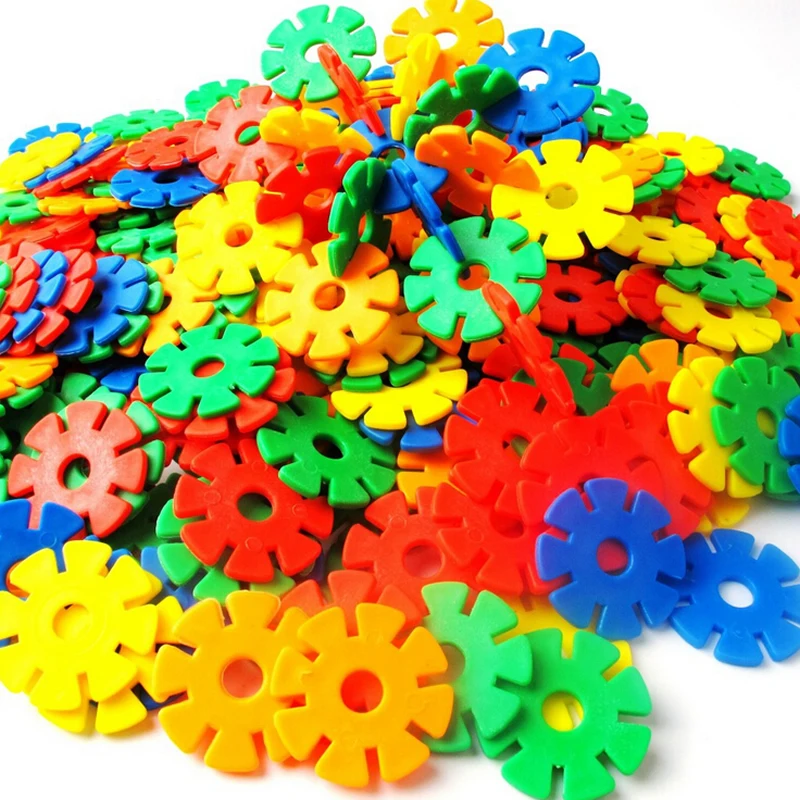 Snowflake Building Blocks Snowflake Blocks Toys Diy Toys 100pcs