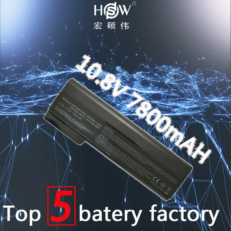 

7800MAH Laptop Batteries for HP EliteBook 8460p 8460w 8560p 628369-421 HSTNN-F08C HSTNN-OB2G 630919-421 HSTNN-F11C HSTNN-OB2H