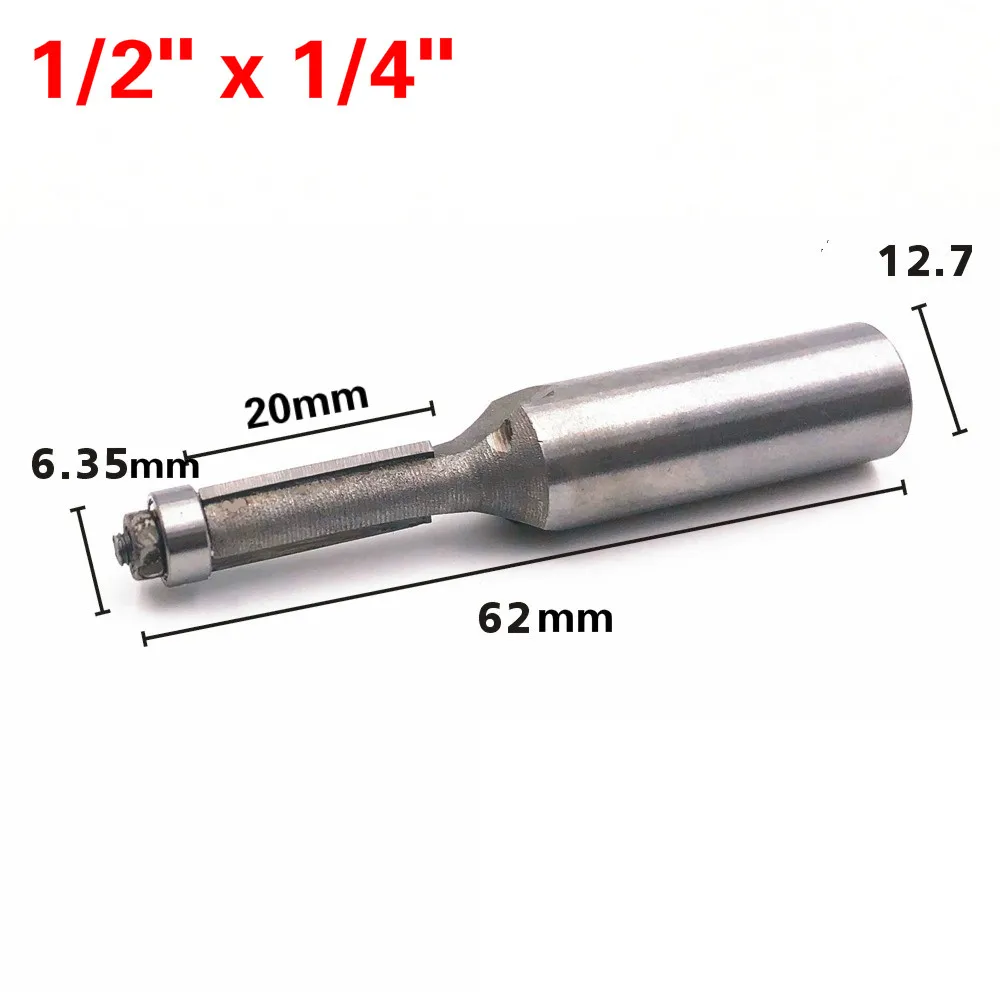 1 шт. фреза 1/4 "1/2" фреза Обрезка Ножи сплава резак деревообрабатывающий фрезерный станок Пазовая фреза резак