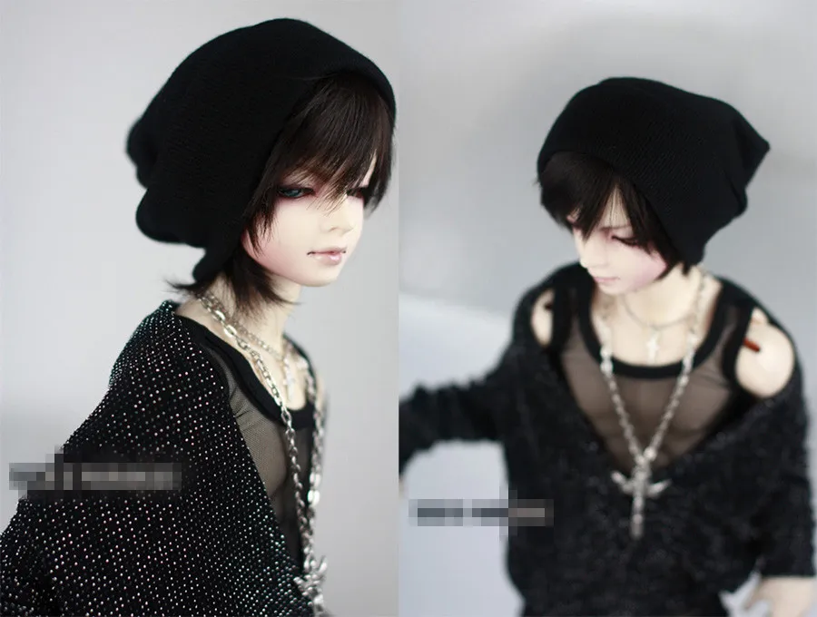 

Fashion Black Thread knitted Cap Hat 3 colors For BJD 1/6 YOSD,1/4 MSD,1/3,SD17, Uncle Doll Clothes Accessories