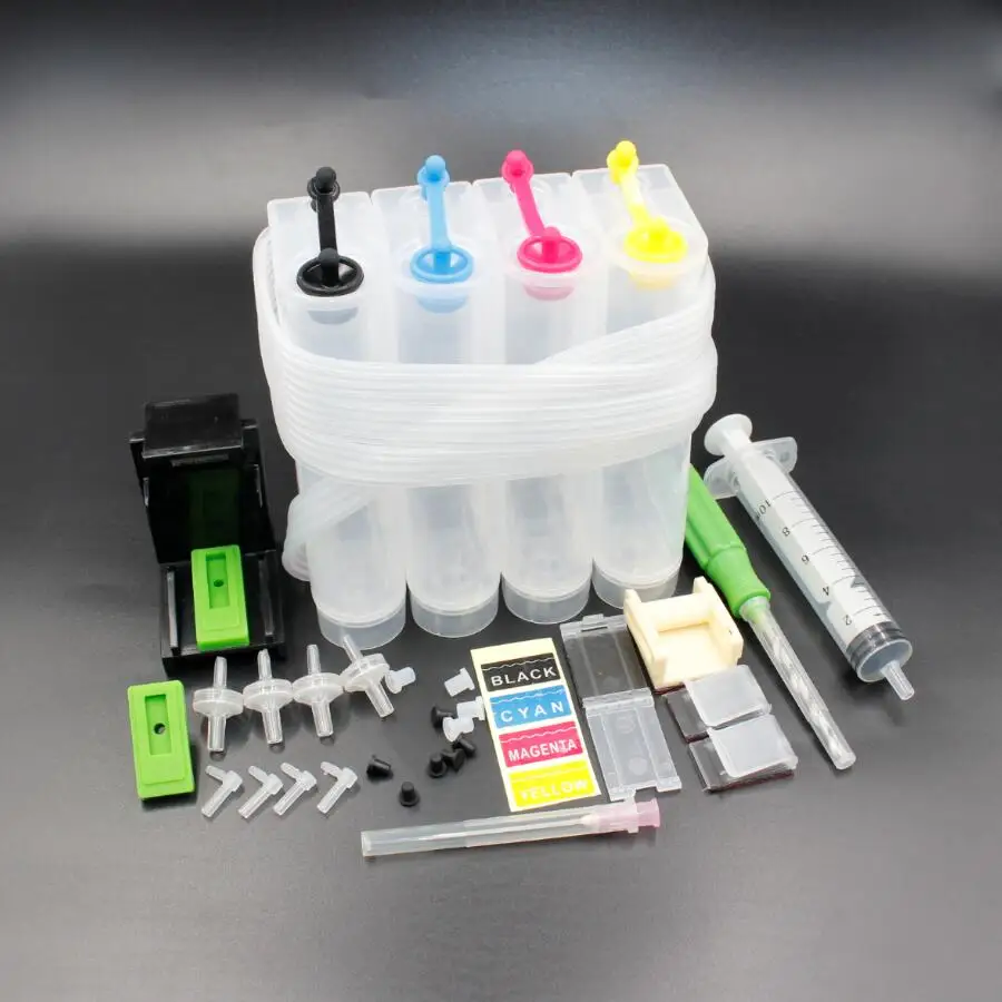 

INK WAY 21 22XL DIY CISS Replacement for hp 21 22 cartridge 21 and 22 for Deskjet 3915 3920 D1320 F2100 F2280 F41