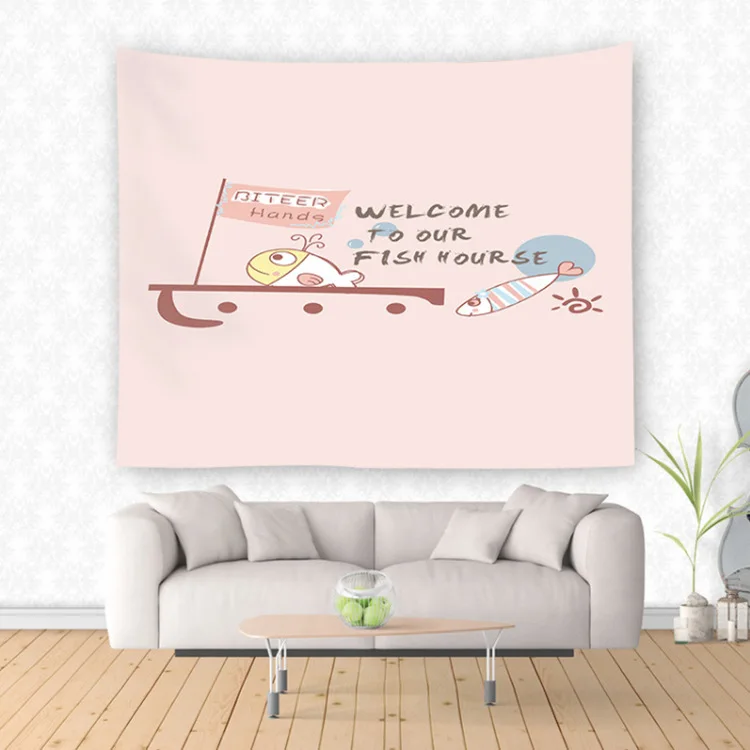 

Children Room Tapestry Decorative Cartoon Pattern Wall Hanging Tapestry Rectangle Carpets Picnic Mats Tablecloth Beach Towels