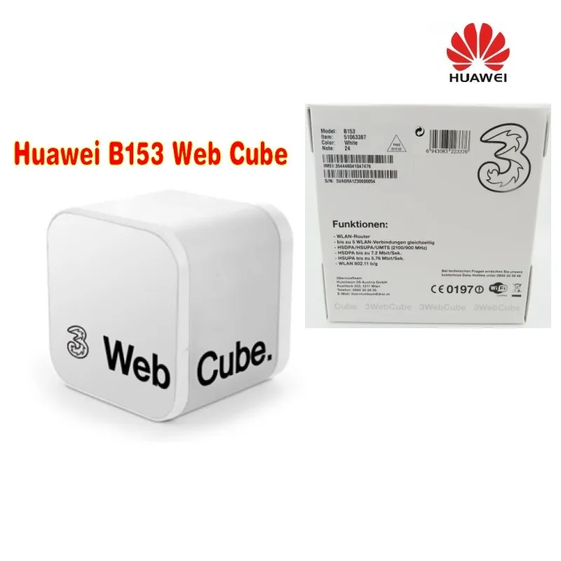 Мобильный широкополосный разблокированный Huawei B153 Web Cube беспроводной