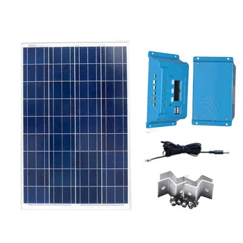 

Zonnepaneel Kit Zonnepaneel Solar 12v 100w Solar Charge Controller Regulator 12v/24v 10A Solar Lighting System Laptop Caravan