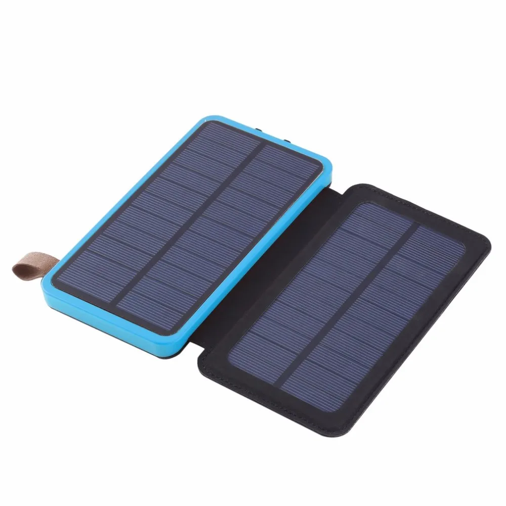 Солнечное зарядное устройство 20000 мАч, двойной USB, складной аккумулятор Solar7w, солнечное зарядное устройство, внешняя батарея для смартфонов, цвет радуги