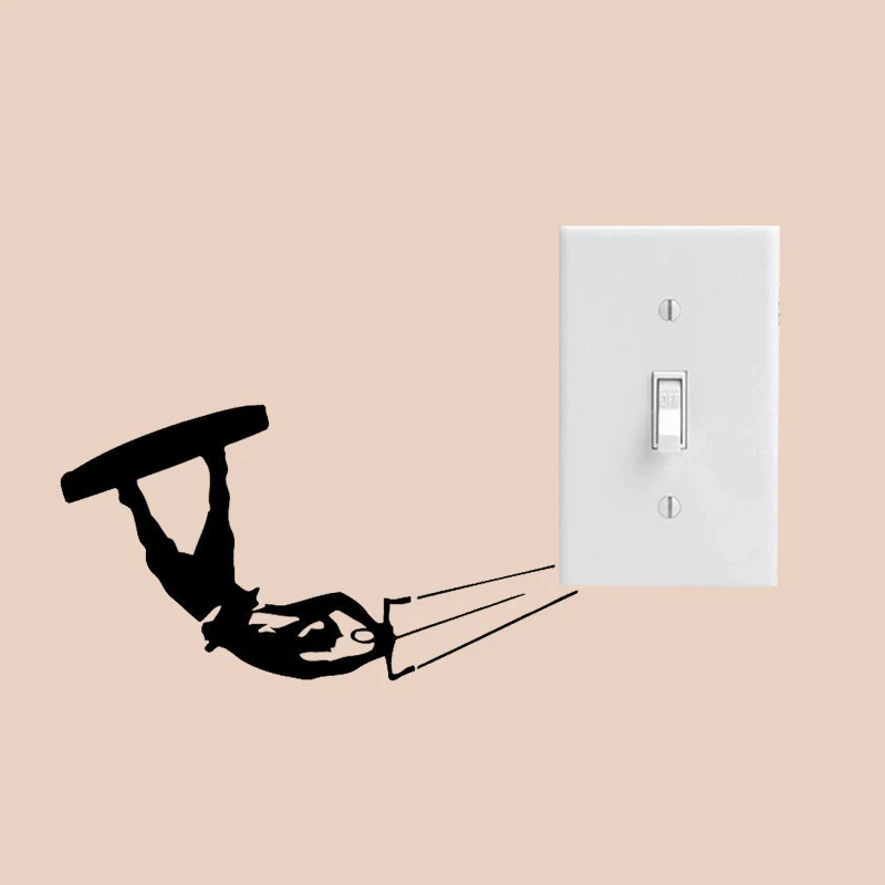 

Kitesurfig Wakeboarding Windsurfing Fashion Vinyl Wall Switch Stickers Decals 5WS1248