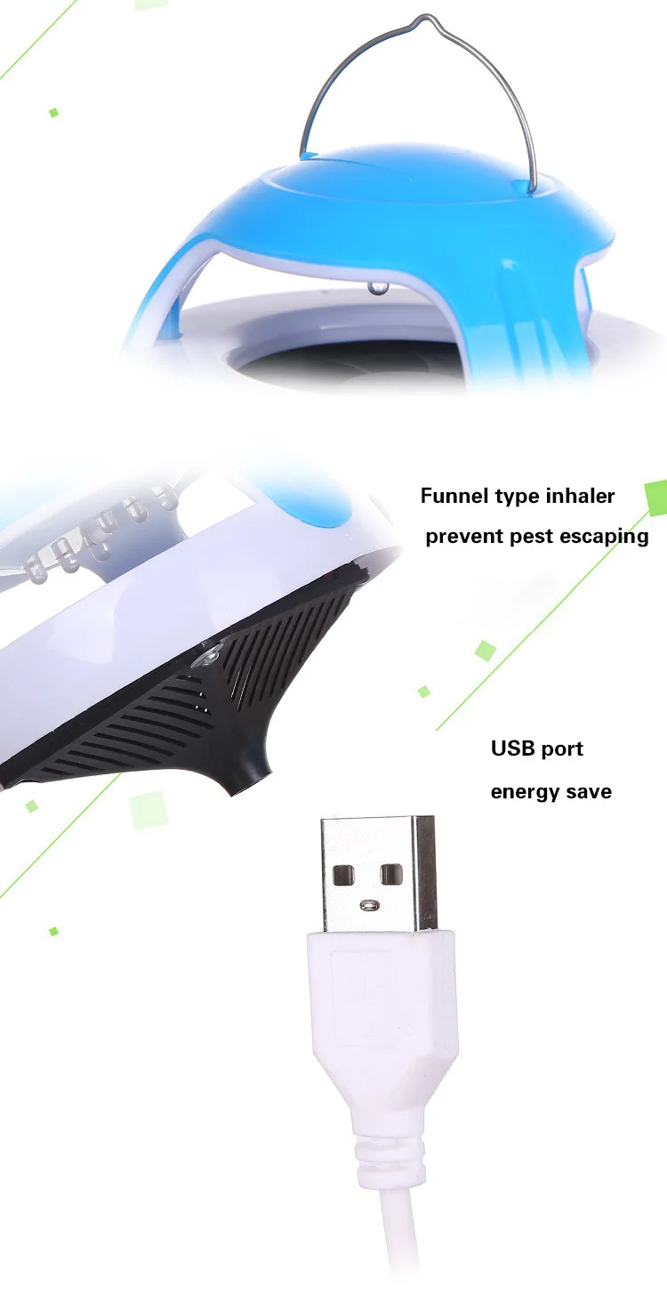 Светодиодный антимоскитная лампа с питанием от USB Inha светодиодный антимоскитная лампа для уничтожения насекомых для сада, двора, улицы