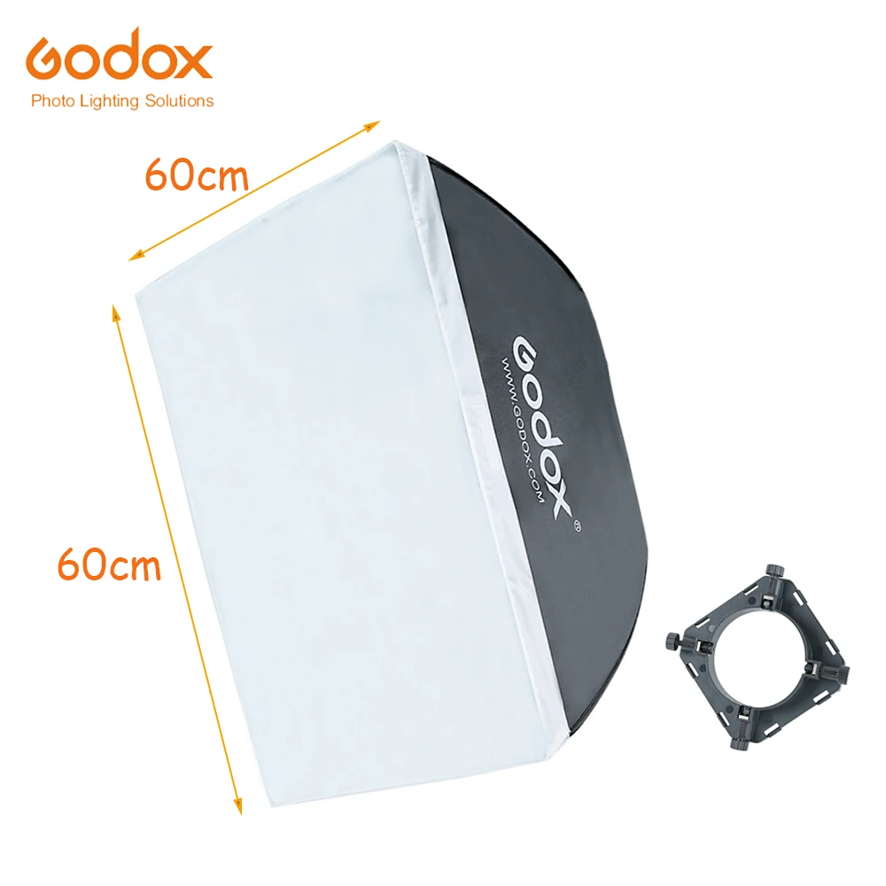 

Godox SB-MS 23.6"*23.6" inch 60cm*60cm Softbox Rectangle Diffuser with Digital Mount for Camera Studio Flash
