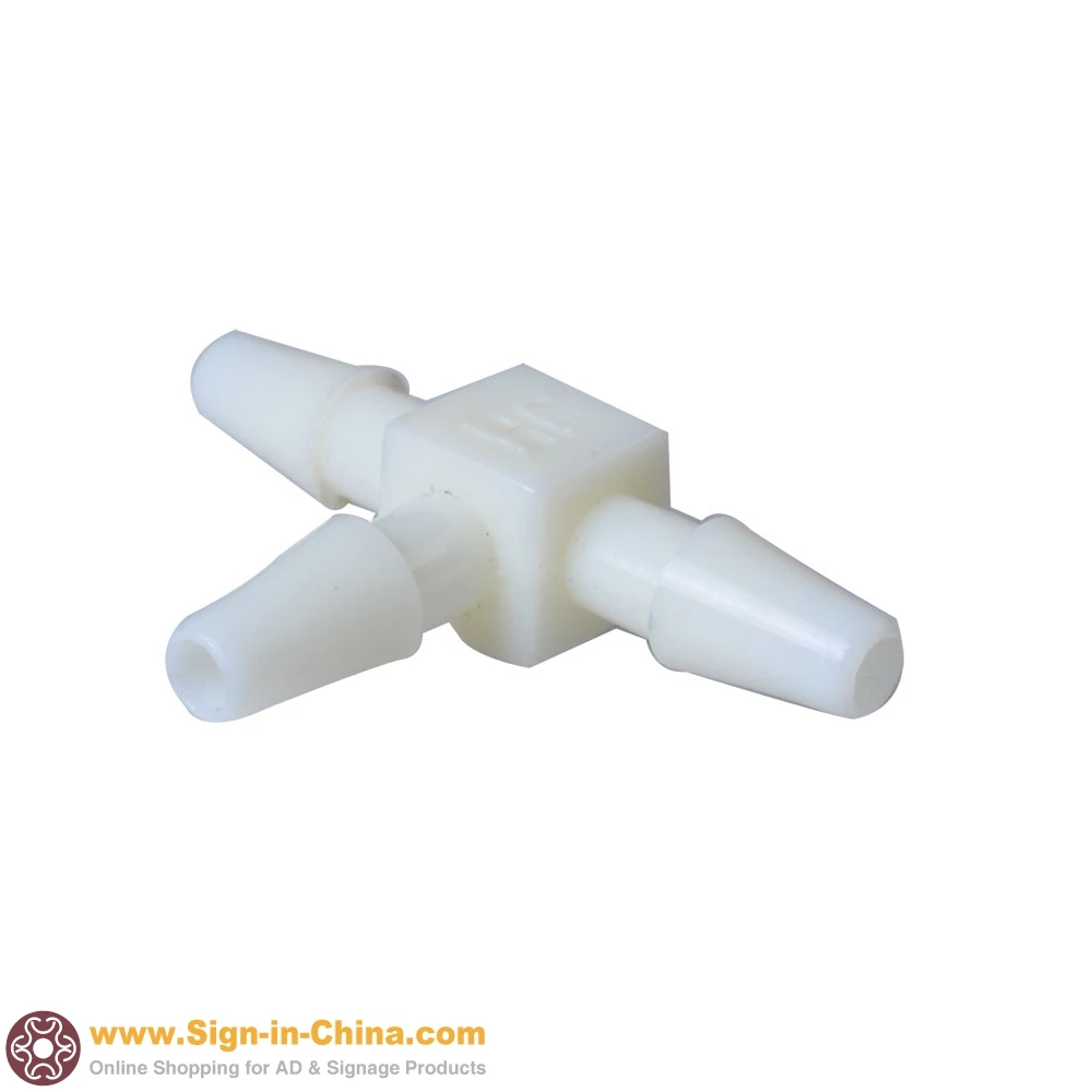 

10pcs/lot Three-way Tube Fitting For I.D 3.5mm / 3.7mm / 4mm Tube