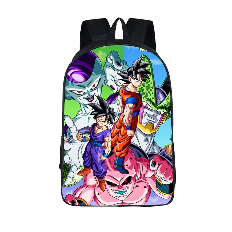 Аниме Dragon Ball рюкзак для мальчиков и девочек школьные сумки Супер Saiyan Sun рюкзак с Гоку для подростков детские повседневные сумки подарочные рюкзаки - Цвет: 16QLZ26