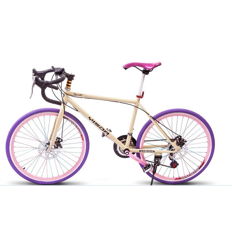 cheap New mountain bike disc brake V brake student student cross country racing variable speed damping
