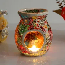 Европейская масляная печь Арома горелка мозаика красочный подсвечник ваза романтические ремесла подарки украшение дома