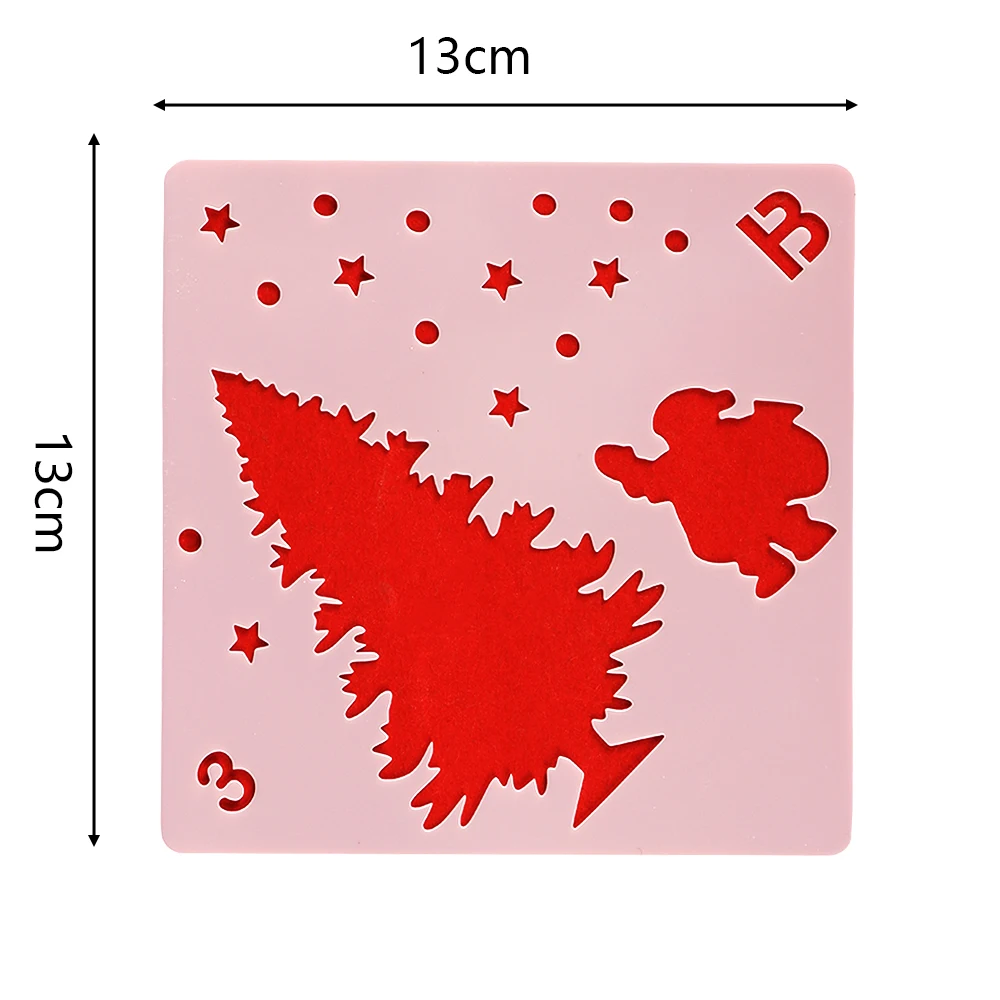 1 шт Рождественский тематический многослойный трафарет для стен картина штамп для скрапбукинга альбом декор Тиснение бумажная карта шаблон DIY ремесло