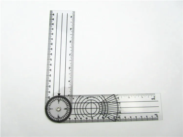 Медицинская линейка, угловая линейка гониометра спинномозговой Гониометр, 5 шт./партия