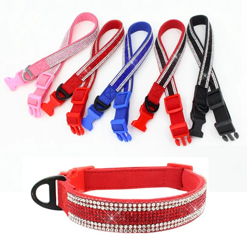 Reflective Dog Collar Nylon Night Safe Collars With Foam Padded Metal