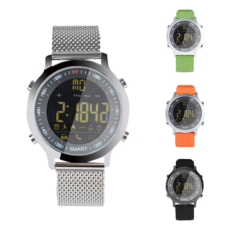 

EX18 Bluetooth Smart Watch Call Message Reminder Sports Activities Tracker Remote Control Wristwatch Waterproof IP67 Smartwatch