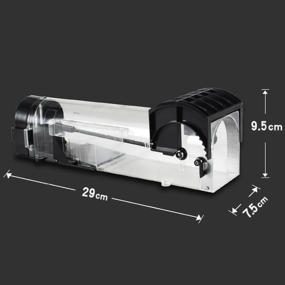 2шт живая ловушка для мыши, пластиковая ловушка для мыши, многоразовая ловушка для ловли умного грызуна, ловушка для Мыши Крысы