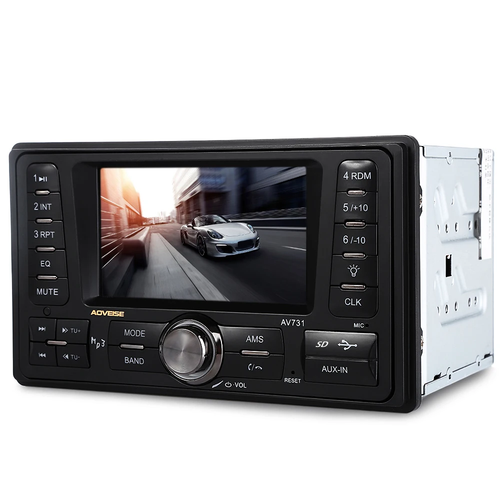 Zeepin AV731 4 3 дюймов аудио стерео 12 В TFT экран дисплея Авто MP3 плееры поддержка AUX FM USB SD
