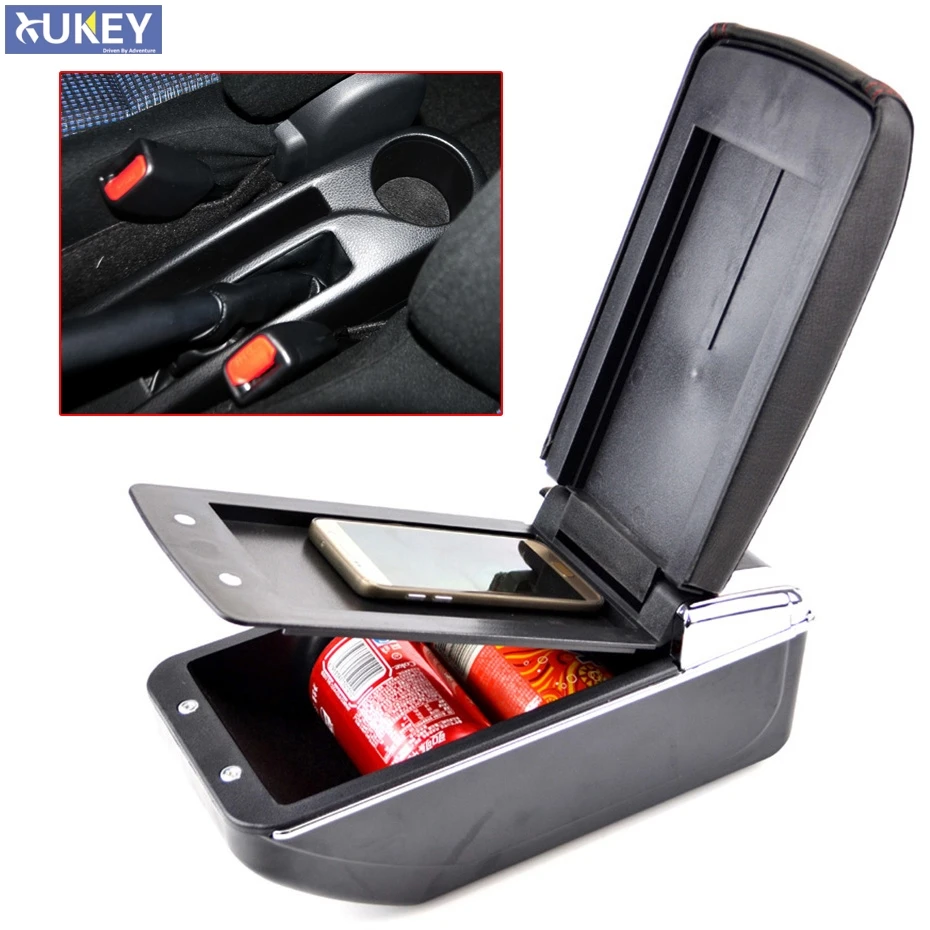 

Dual Layer Center Console Storage Box For Toyota Yaris L Sedan Vios 2014 - 2018 Faux Cup Holder Armrest Arm Rest 2015 2016 2017