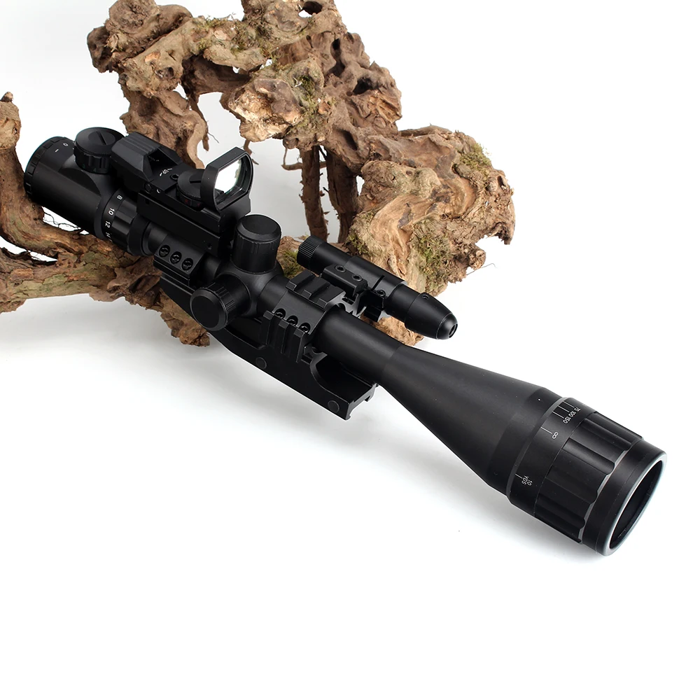ohhunt 6-24x50 AOEG Hunting Rangefinder Reticle Rifle Scope with Holographic 4 Reticle Sight Red Green Laser Combo Riflescope (3)