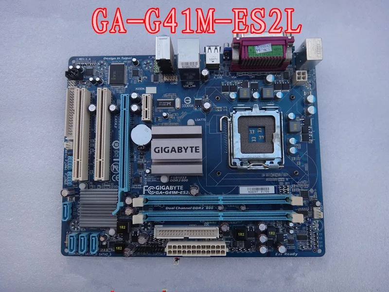 Оригинальная материнская плата для Gigabyte GA-G41M-ES2L DDR2 LGA 775 G41M-ES2L G41M S2 G31M-ES2C S2C S2L рабочего Материнская плата