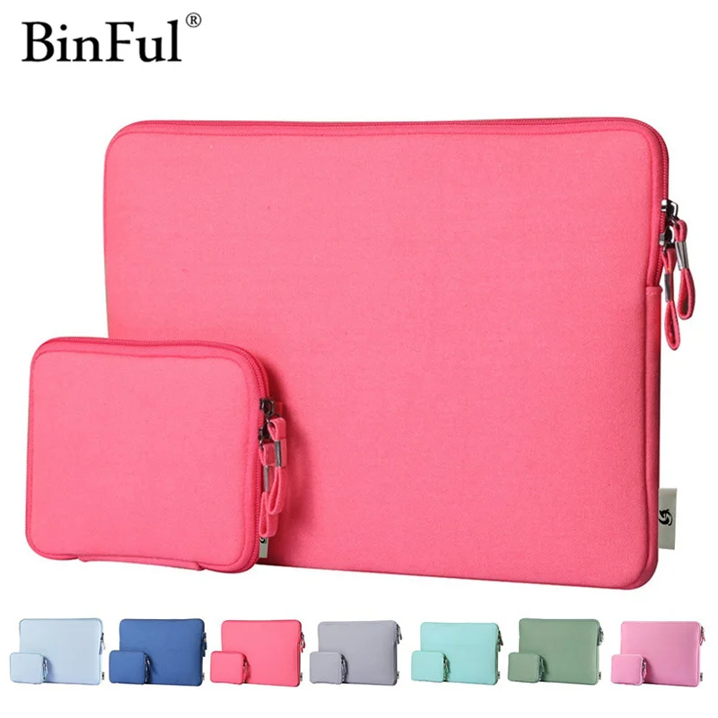 

BinFul 11.6 12 13.3 14 15.4 inch Laptop Sleeve Bag case Notebook Smart Cover Case PC For Macbook Air/Pro/Retina 13 15 inch
