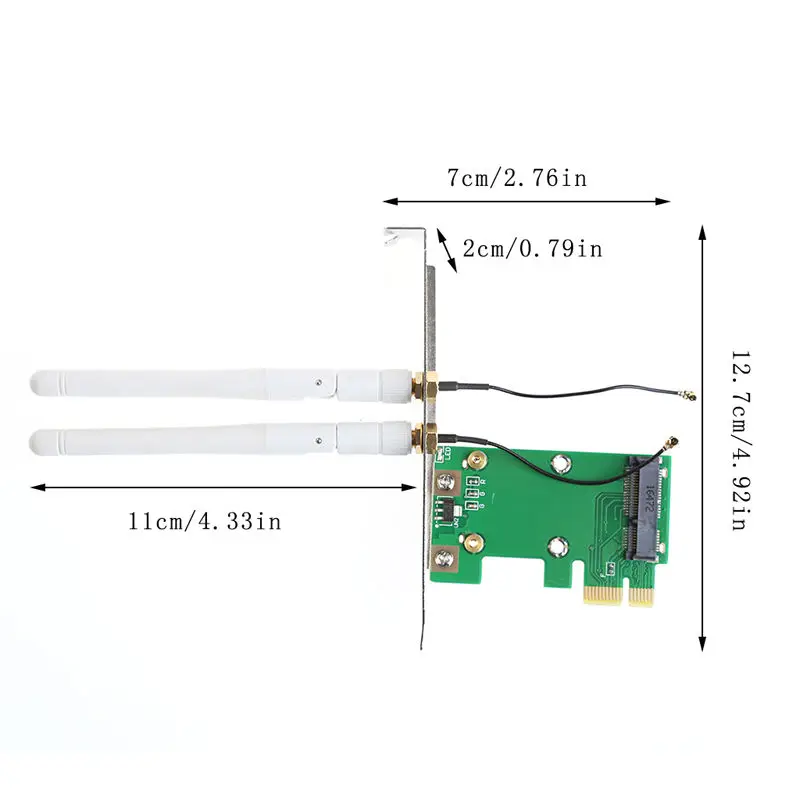 BGEKTOTH 600 Мбит/с PCI-e двухдиапазонный беспроводной WiFi карты антенны адаптер для настольного ноутбука