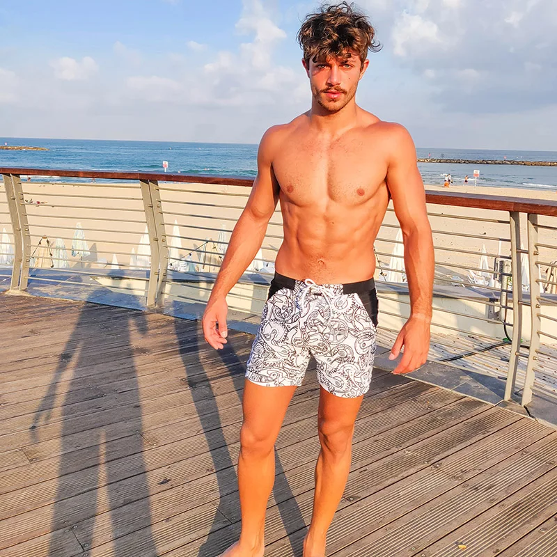 Taddlee Brand Swimwear Men Swimming Boxer Briefs Bikini Sexy Swimsuits Bathing Suits Quick Drying Boardshorts Surf Trunks Pocket