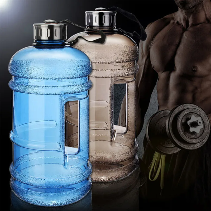 

2.2L Big Large BPA Free Sport Gym Training Water Bottle Cap Kettle Workout
