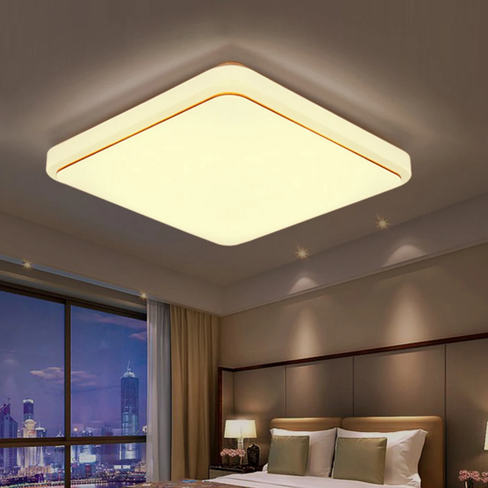 

220V Modern Pendant Ceiling Lamps 12W 24W Spotlights Led Ceiling for Bedroom Kitchen Balcony Lighting White/Tricolor Led Lampjes