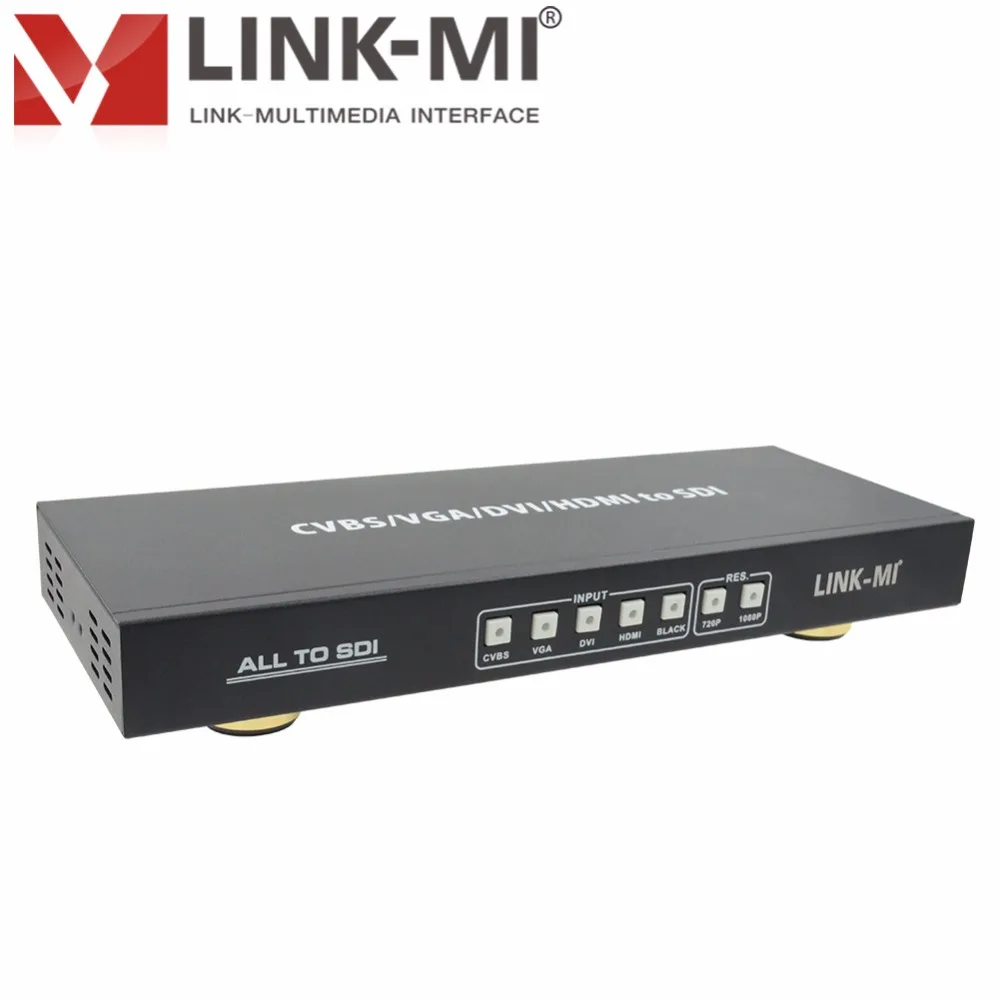 LINK-MI LM-AS01 SDI konvertor HDMI VGA DVI signál s vysokým rozlišením SDI HD / 3G-SDI Kompozitní video až do 1080p 200 metrů