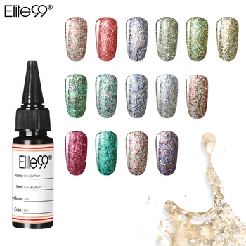 

Elite99 30ml Starry Nail Gel Polish Glitter Soak Off UV Gel Nail Polish Bling Sequins Nail Art Manicure Gel Shinny Nails Varnish