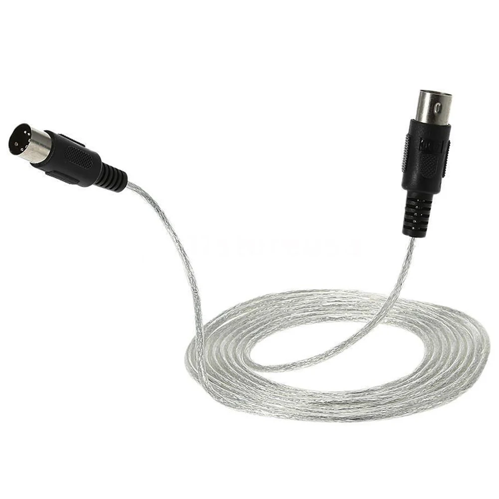 9.8FT миди кабель со штыревыми соединителями на обоих концах для подключения DIN 5-контактный музыкальный инструмент соединитель для удлинителя-музыки