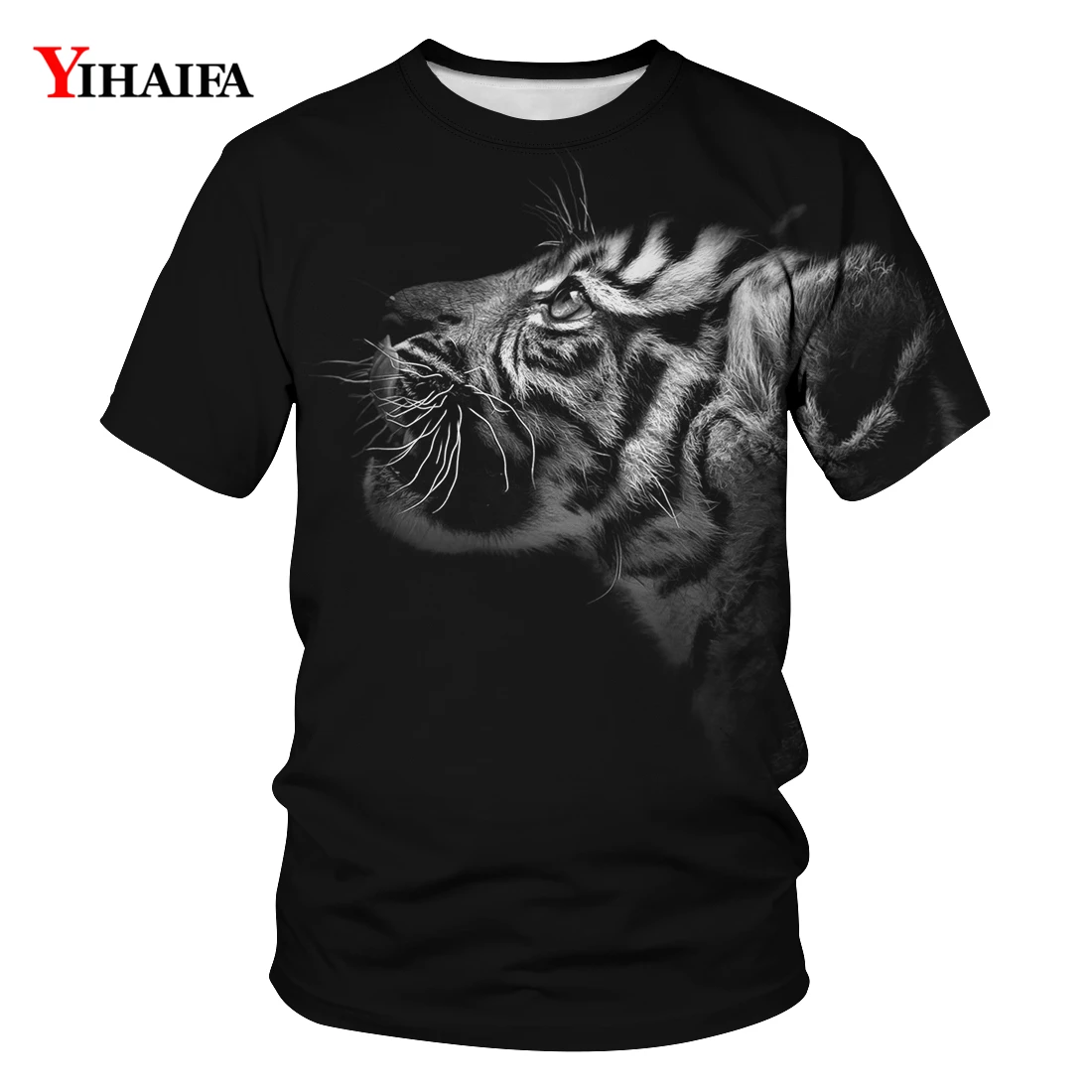 

Men Women T-shirt 3D Tiger Graphic T shirts Harajuku Short Sleeve Black Casual Animal Tees O-Neck Unisex Summer Tops