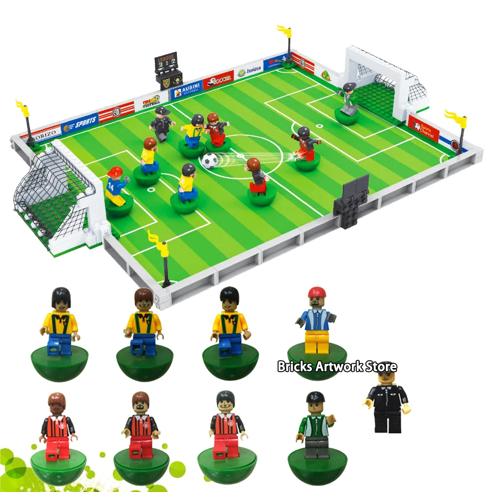 Серия Fit City football 200 Наборы с футбольными мини-фигурами 251 шт. Конструкторы строительные игрушки для детей Ausini 25590 подарки