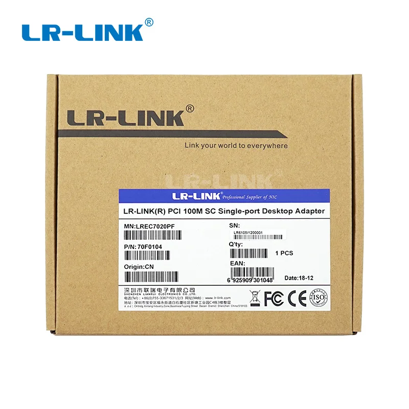 LR LINK 7020PF PCI 100mb NIC Ethernet Server Adapter Fiber Optical Network Card Controller For PC 5