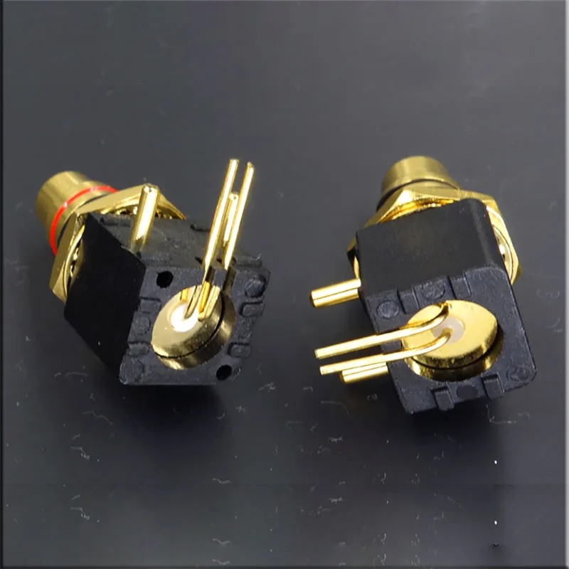 2 шт. Hi Fi позолоченные гнезда RCA шасси гнездовой разъем медная вилка терминал 90